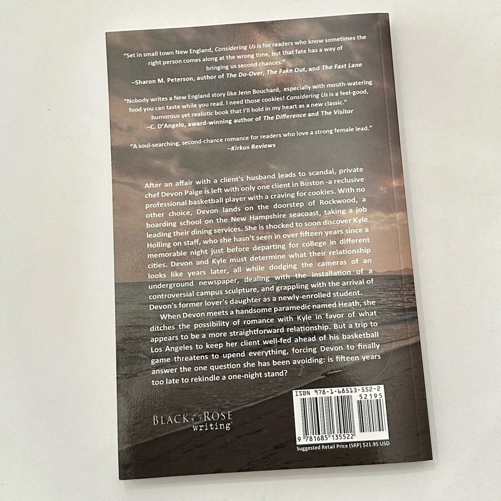 Considering Us By Jenn Bouchard Paperback Book Adult Fiction Romance